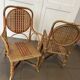 Rattan armchairs for children bistro style
