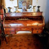Empire Cylinder Desk Return from Egypt Mahogany and Gilt Bronze