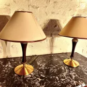 Paire de lampes vintage lg paris