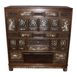 Indochinese Cabinet with Mother-of-Pearl Inlay, late 19th century