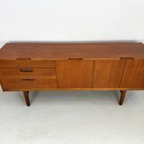 Unique vintage teak sideboard from the 1960s, produced by Nathan in the UK.
