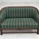 1950s, Danish 2-seater sofa, green furniture wool, oak wood.