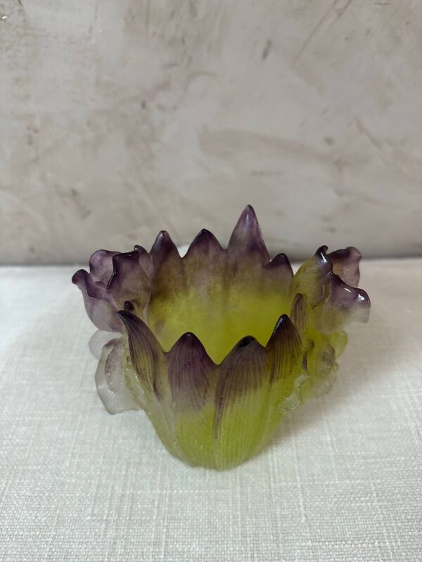 Vase pate de verre Daum