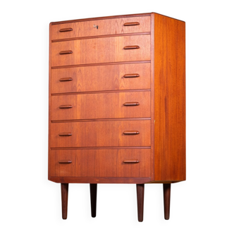 Teak Drawer Chest by Ølholm Møbelfabrik, Denmark, 1960s