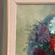 Original Swedish Oil on Canvas – “Asters in a Ceramic Vase” by Eric Lundgren – Signed – Vintage and Framed – 60 × 54 cm (23.6" × 21.3")