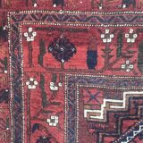 Antique tribal rug turkmen belutch 19th century handmade 104x237 cm
