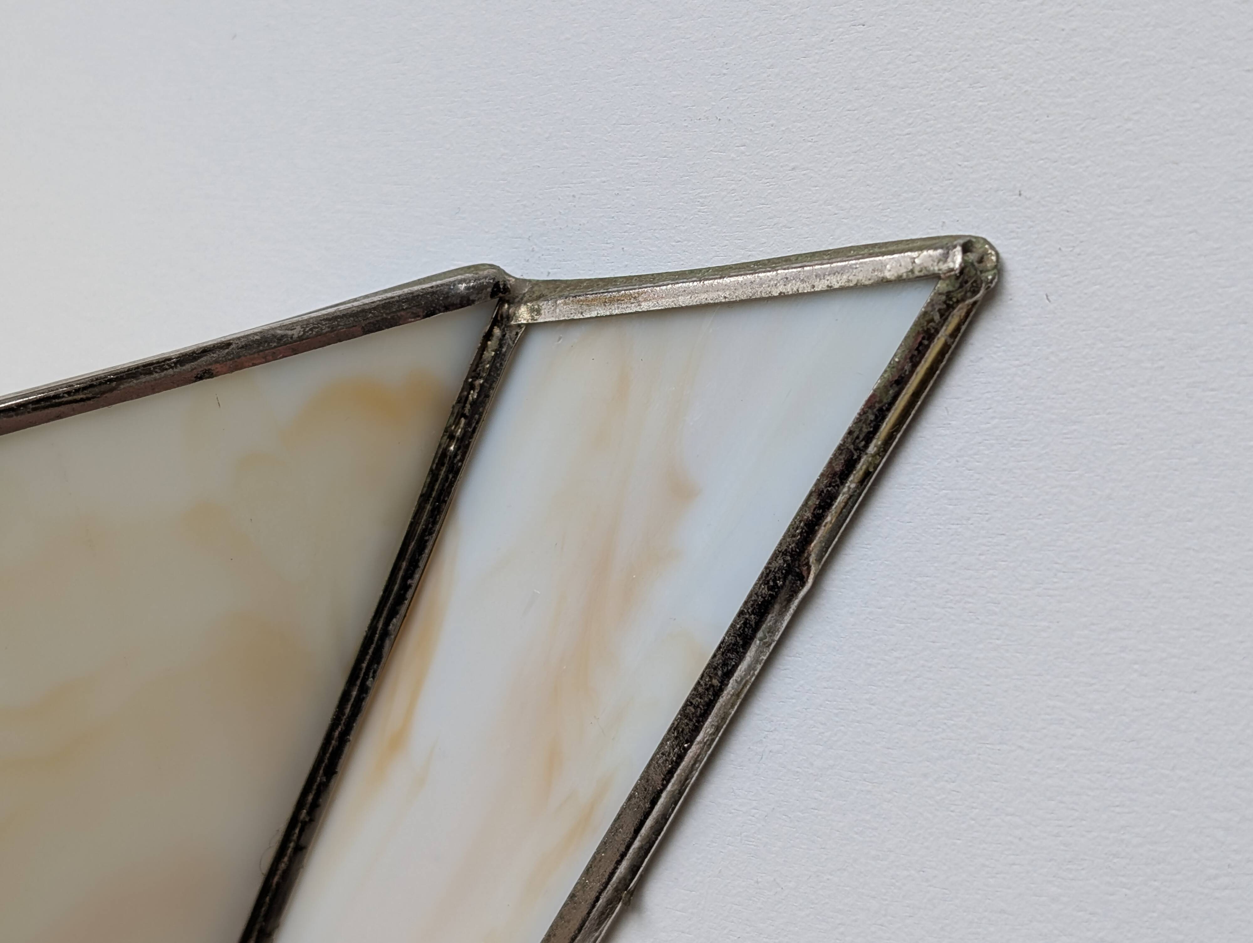 Pair of Art Deco glass paste wall lights