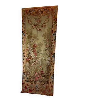 Tapestry, flower urn, Aubusson late 18th century