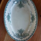 Plat ancien vintage terre de fer Amandinoise