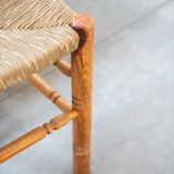 Rustic Friulian chairs with turned legs, set of 12, 1980-1990