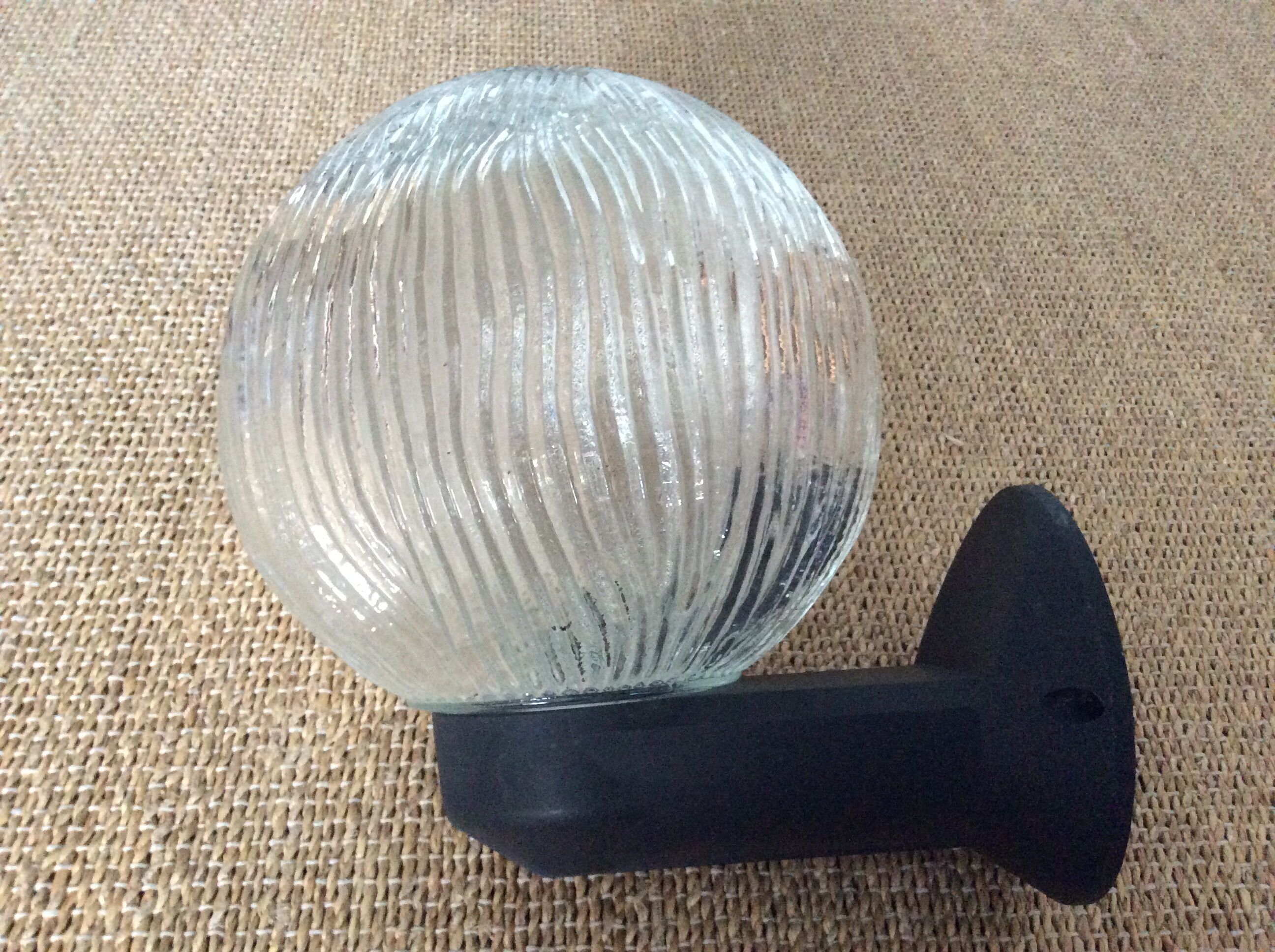 Glass ball globe wall lamp