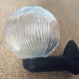 Glass ball globe wall lamp