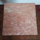 Colonne haute en marbre rose et bronze style Louis XVI