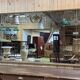 Large bistro mirror from the 1970s