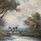 Paintings Pendant HSP "Barbizon Landscapes" signed Marty XIX°