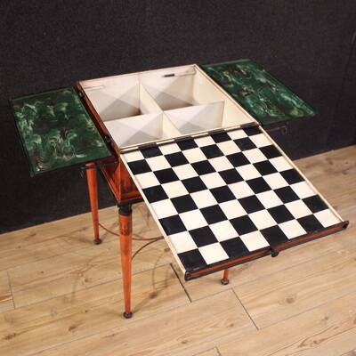 Table de jeu néoclassique élégante du 20e siècle
