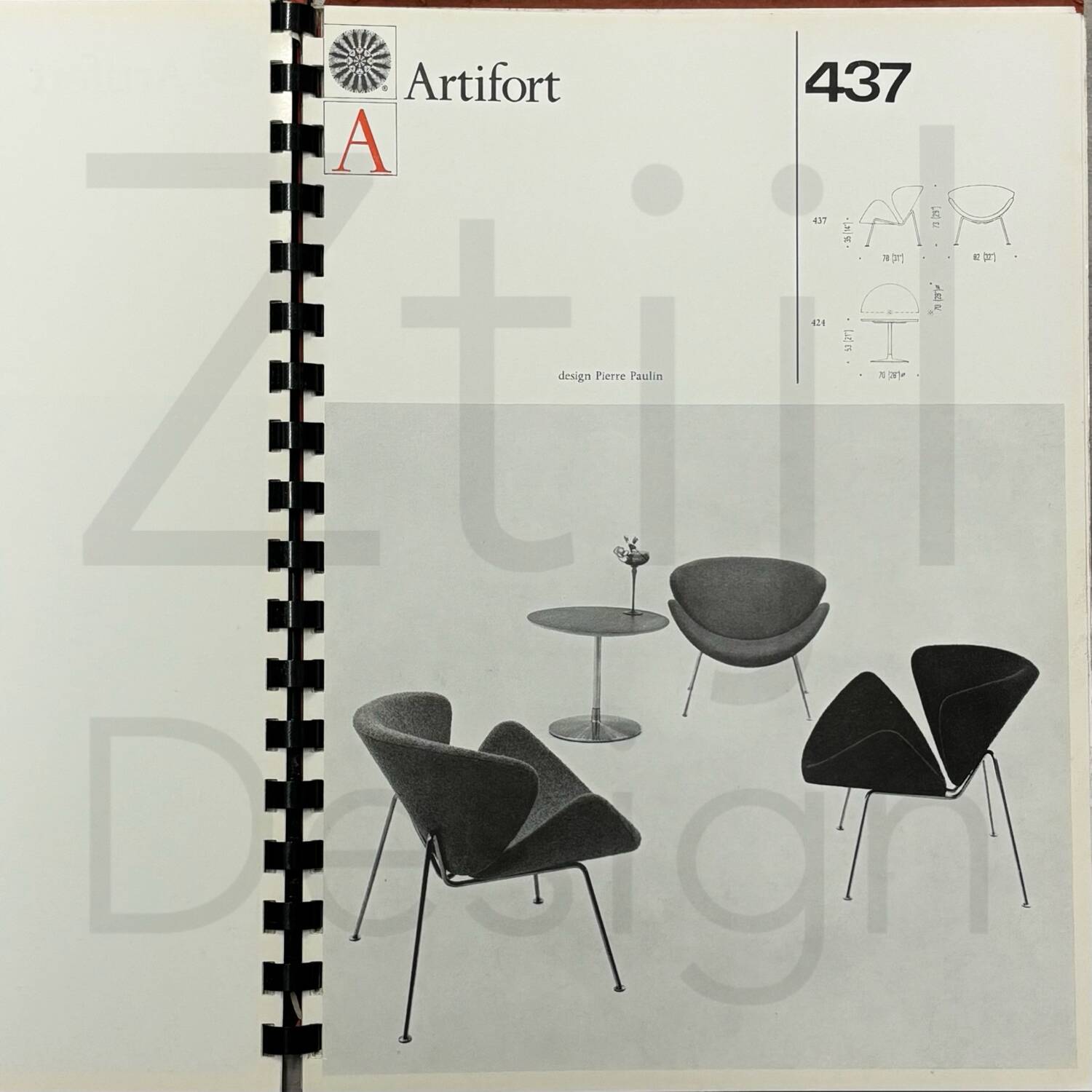 ORANGE SLICE BY PIERRE PAULIN FOR ARTIFORT, 1960S – EARLY EDITION, REUPHOLSTERED