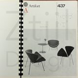 TRANCHE D'ORANGE PAR PIERRE PAULIN POUR ARTIFORT, ANNÉES 1960 – ÉDITION ANCIENNE, REMBOURRÉE