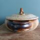 Vegetable tureen in Puisaye sandstone signed Jean-Pierre Prud'homme
