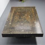 Brutalist salontafl Laauser Fossiel natuursteen