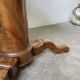 Empire walnut and marble pedestal table, late 19th century