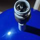lamp base ball in porcelain Rosenthal Selb, cobalt and gilding 1950s