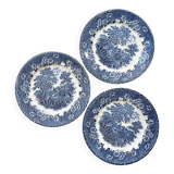 3 English dinner plates