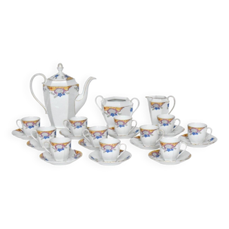 Vintage coffee service in porcelain by Epiag Czechoslovakia.
