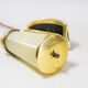 Brass wall lamp and glass with fine stripes mid-century