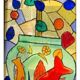 Artisanal Stained Glass – Design Koi Carp Jar and Stylised Tree