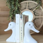 Paire de serre-livres canards vintage