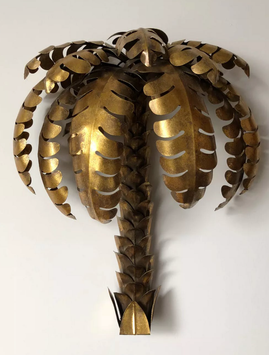 Palm tree sconce 1970