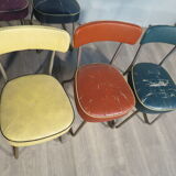 Set of 6 industrial chairs "Nori"