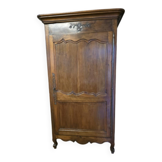 Walnut bonnetière wardrobe