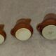 Set of 3 small carafes jugs milk pots sauce 70s vintage ceramic
