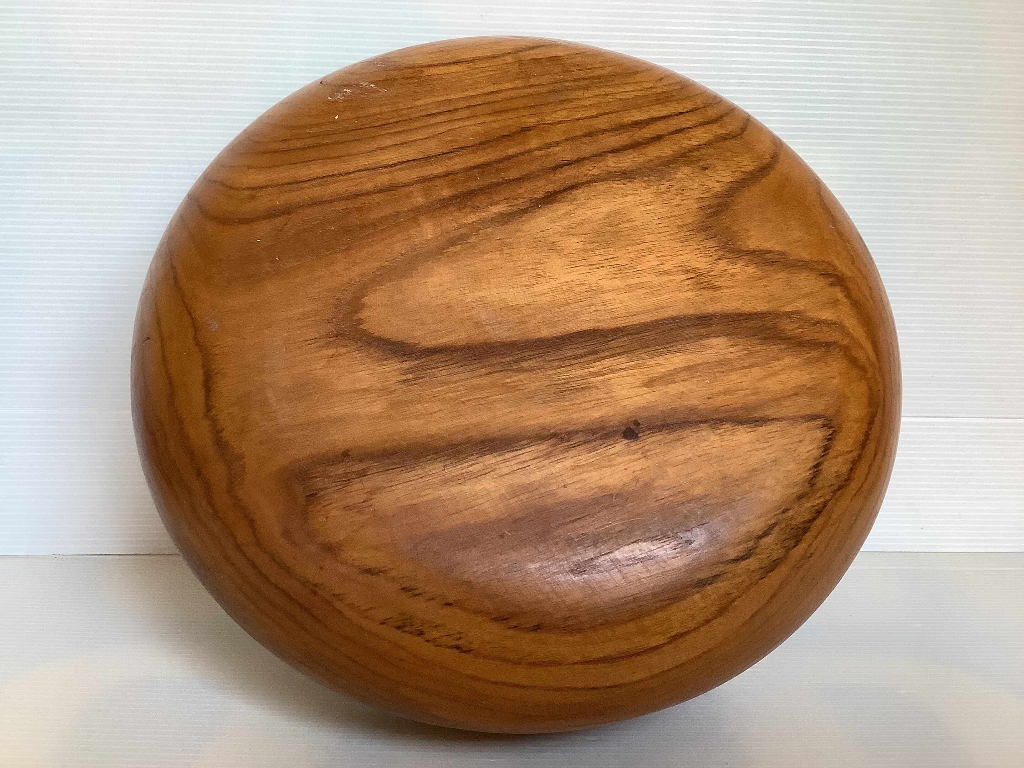 Large exotic teak wood salad bowl
