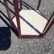 Vintage 70s marble and wood side table Italian design