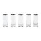 Set of glasses, Hollywood Regency style, 1970s, made in Italy