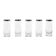 Set of glasses, Hollywood Regency style, 1970s, made in Italy