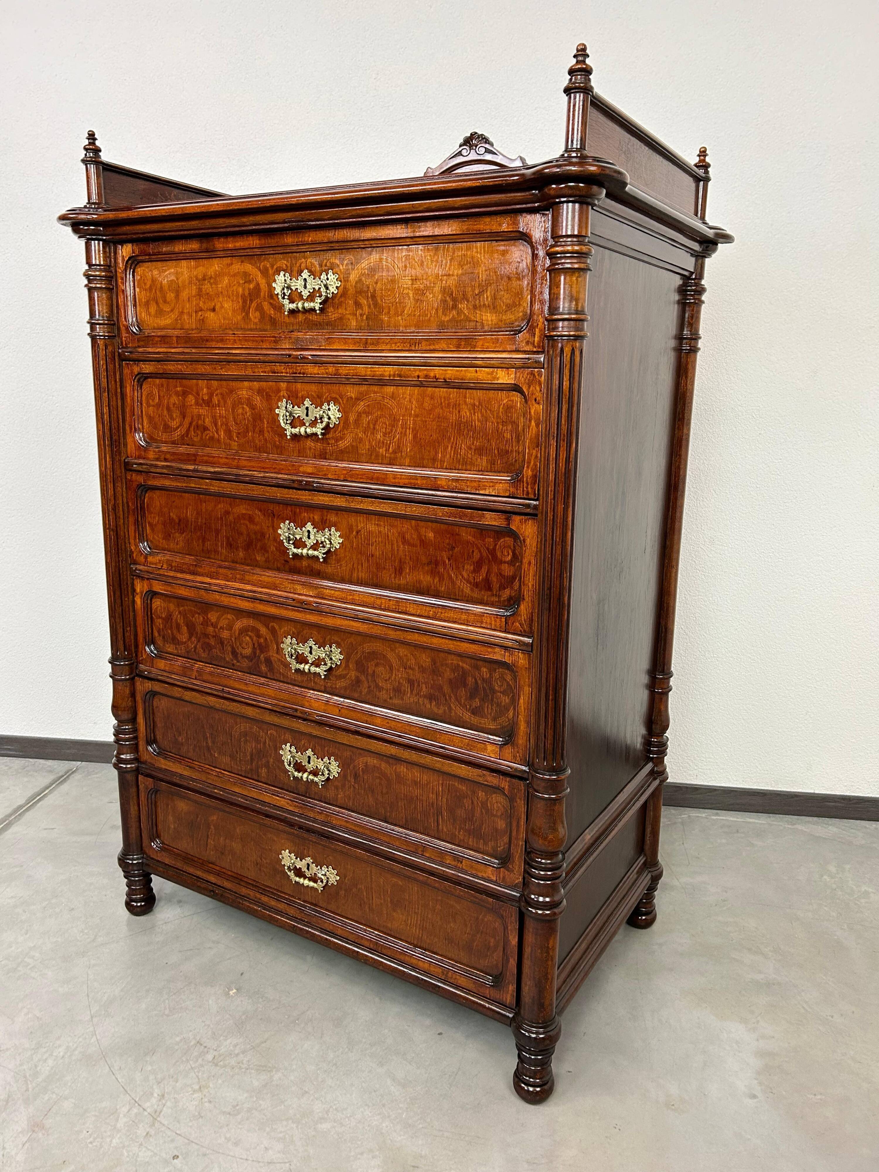 Art Nouveau chest of drawers by Jacob & Josef Kohn