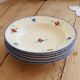 6 vintage deep plates Digoin Sarreguemines model Mary-Lou
