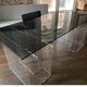 Large “Wire” Executive Desk by Terrence Conran - chrome and smoked glass - modular into a Coffee Table
