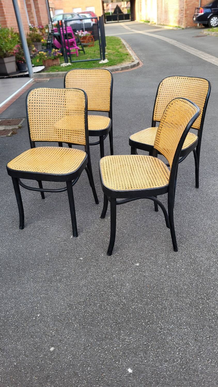 Set of 4 Hoffmann chairs