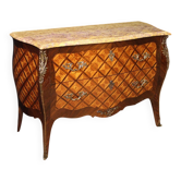 20th century French Louis XV style inlaid commode