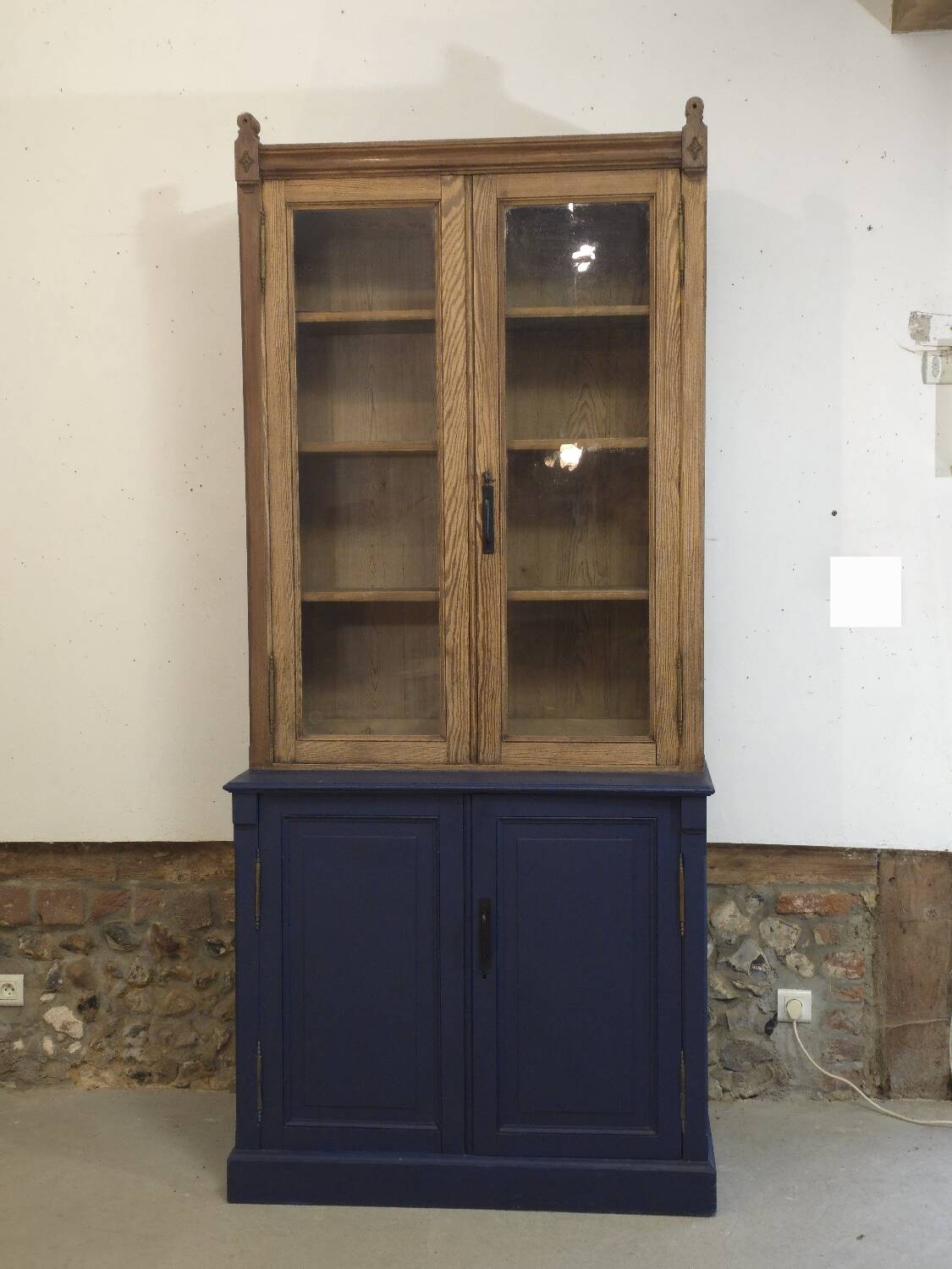 Old pharmacy display case circa 1930