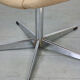Mid-century beige fabric swivel chair from stol