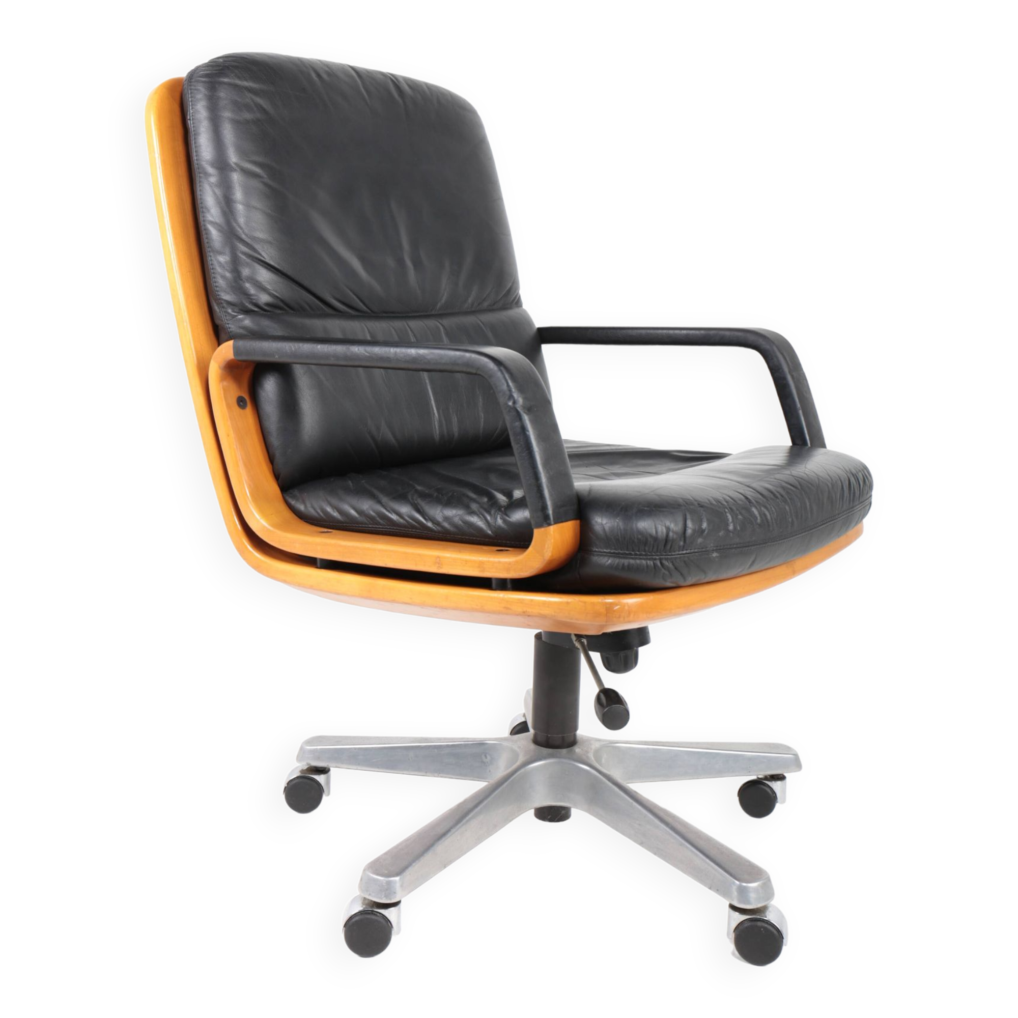 Leather office chair by Eugen Schmidt