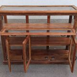 Antique wooden jeweller's display case