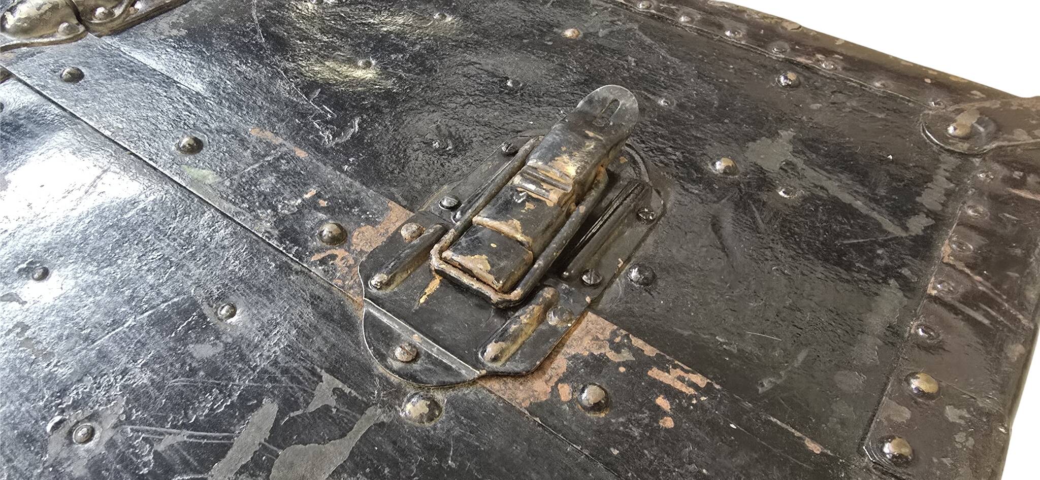 Raro Baule Armadio "Steamer Trunk" d'Epoca