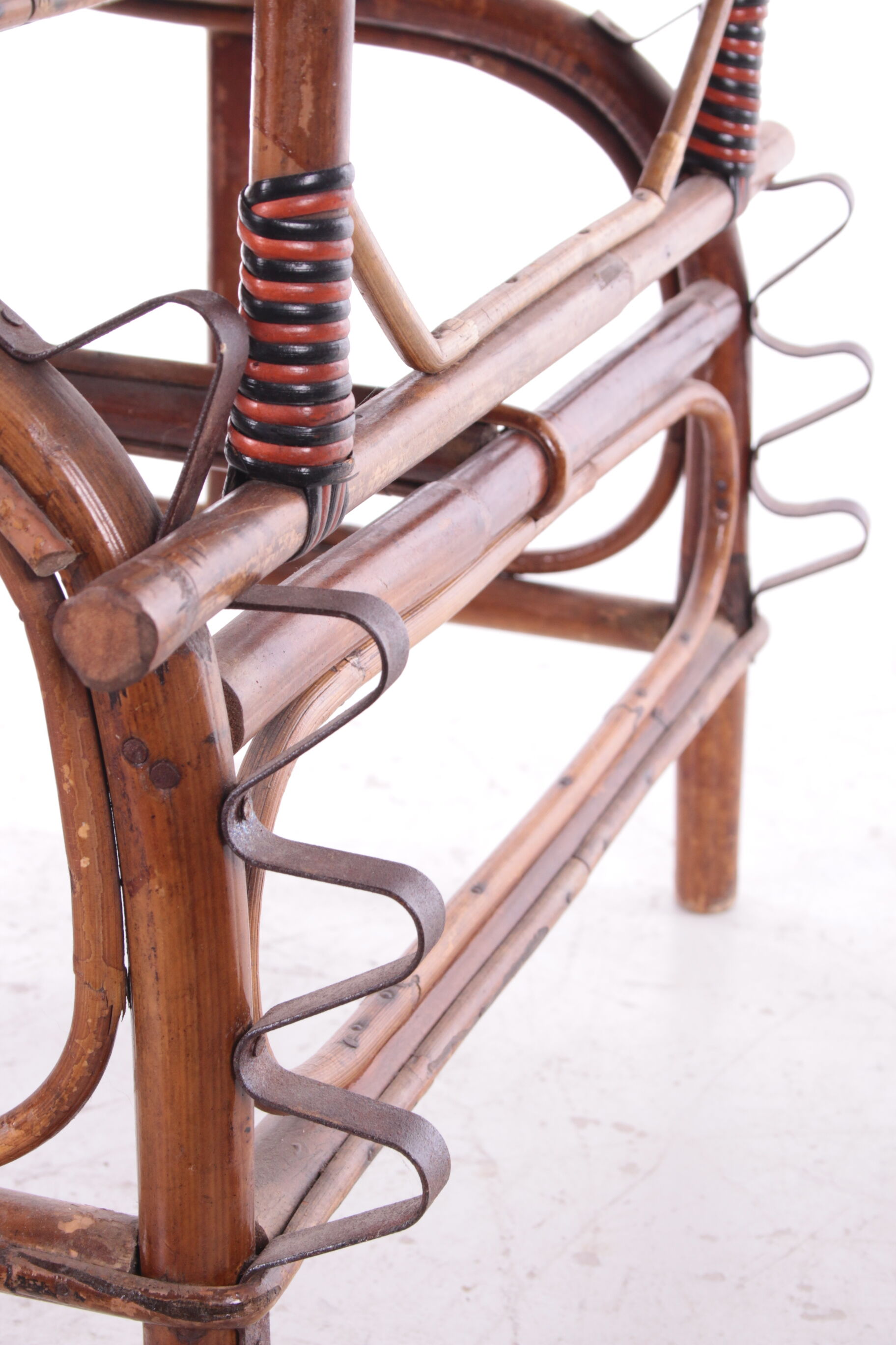 Vintage Rattan and bamboo Lounge chair, 1960s